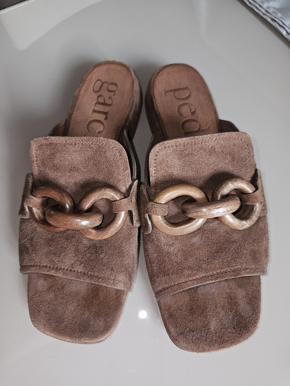 Pedro Garcia Enna Suede Slide Sandals SzEU38.5/US8.5 - Picture 13 of 14